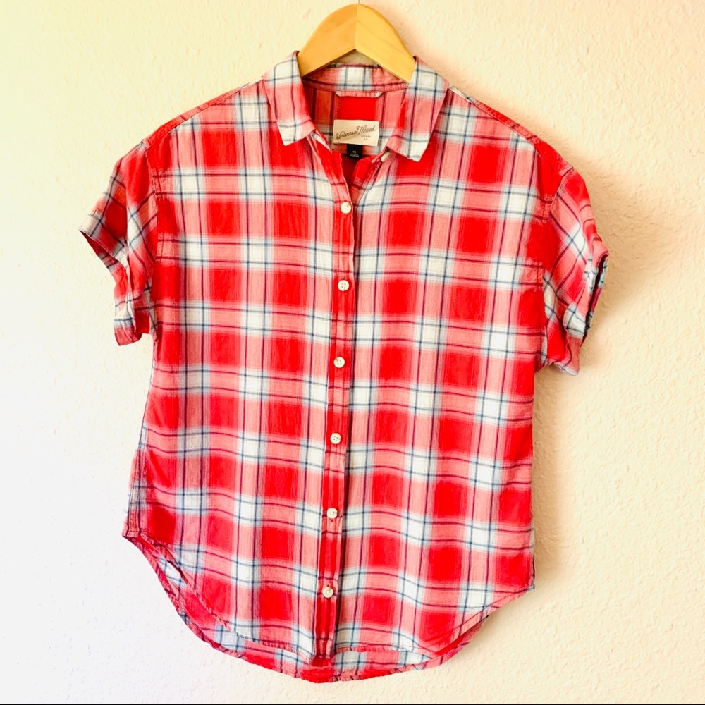 Universal Thread short sleeve plaid button up